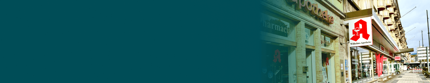Außenansicht der Wilhelms Apotheke
